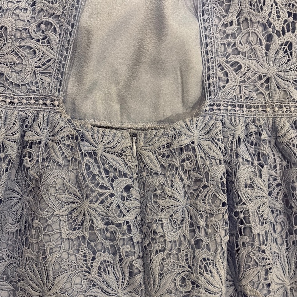 Elegant Lace Kids Dress - (Lavender) - Picture 4 of 7